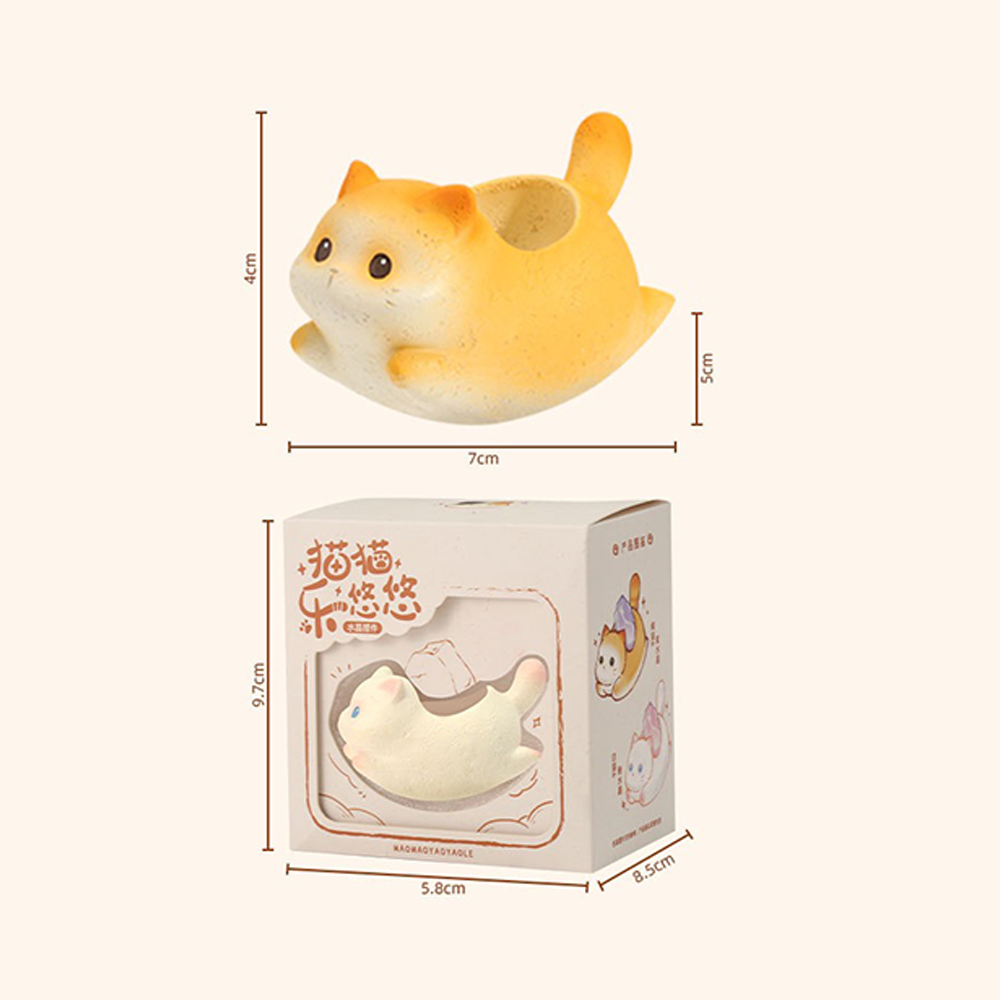 VIVAGFT™Crystal Cat Wobblers – Zen Kitty with Healing Energy