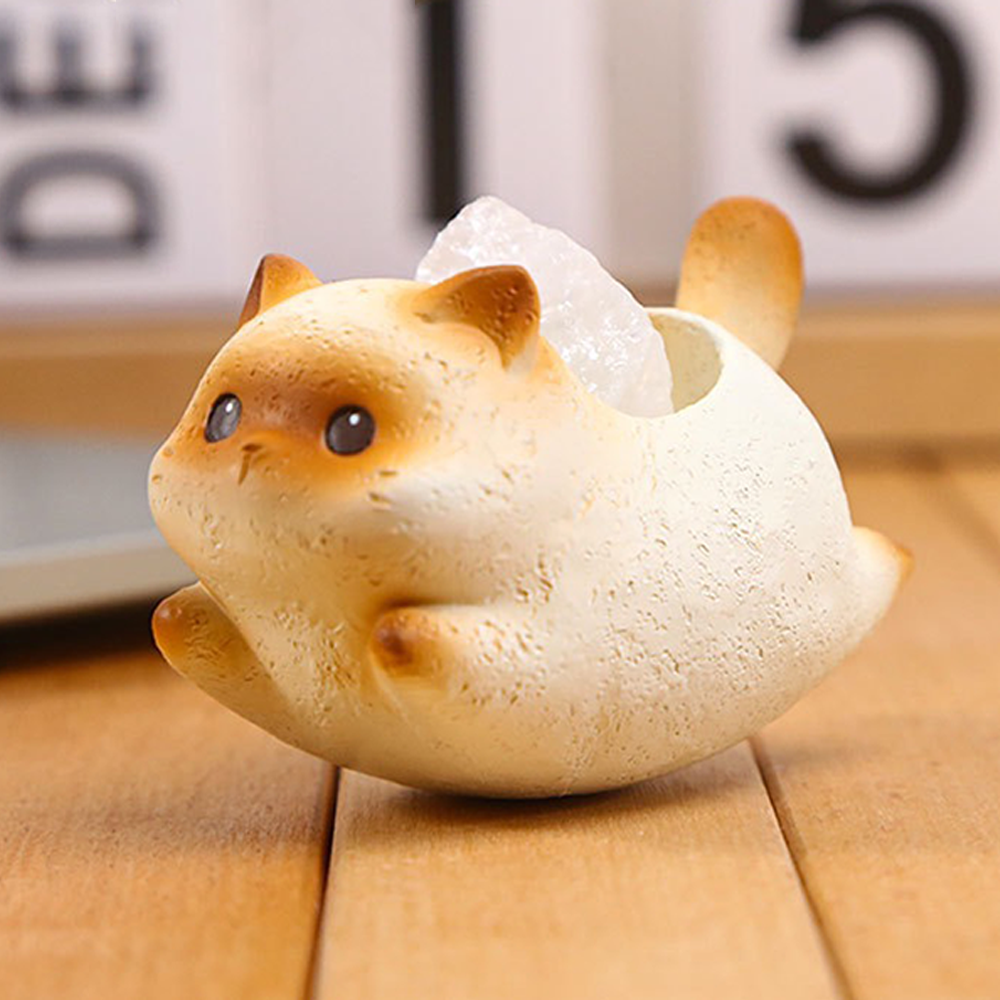 VIVAGFT™Crystal Cat Wobblers – Zen Kitty with Healing Energy