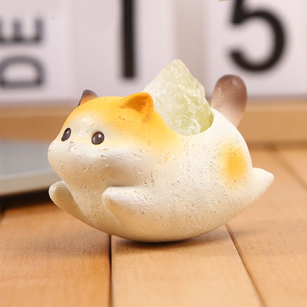 VIVAGFT™Crystal Cat Wobblers – Zen Kitty with Healing Energy