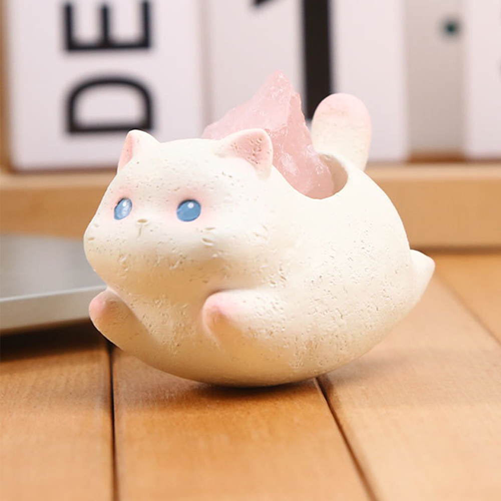 VIVAGFT™Crystal Cat Wobblers – Zen Kitty with Healing Energy